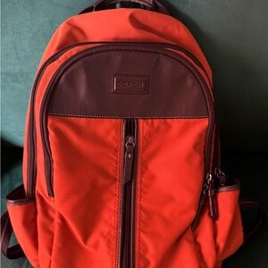 Coach orange Backpack for Men